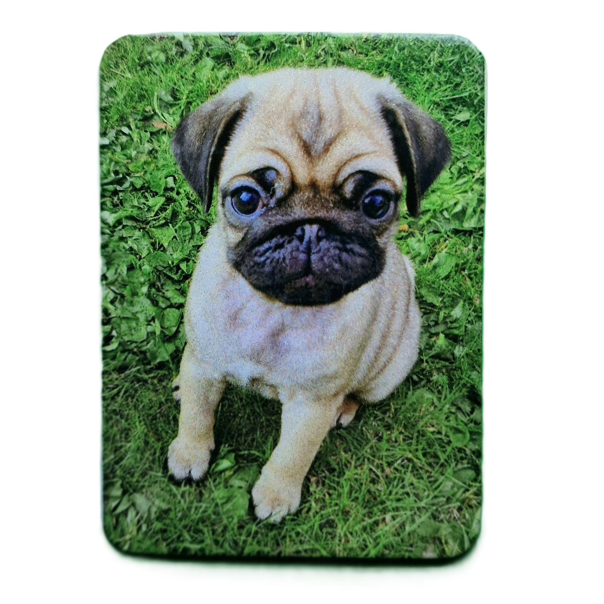 Retro Dogs Refrigerator Magnets - Priceless Pug Tavern Vintage Art, 2.5x3.5 Inch Vinyl Laminated