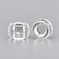 Clear Acrylic Pony Beads 6 × 9 mm – Large Hole Craft Beads