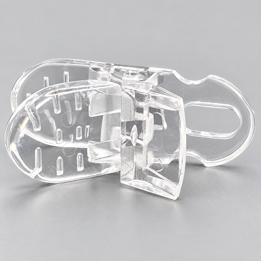 Clear Plastic Clips with Attachment Loop – Craft & Ribbon Supplies