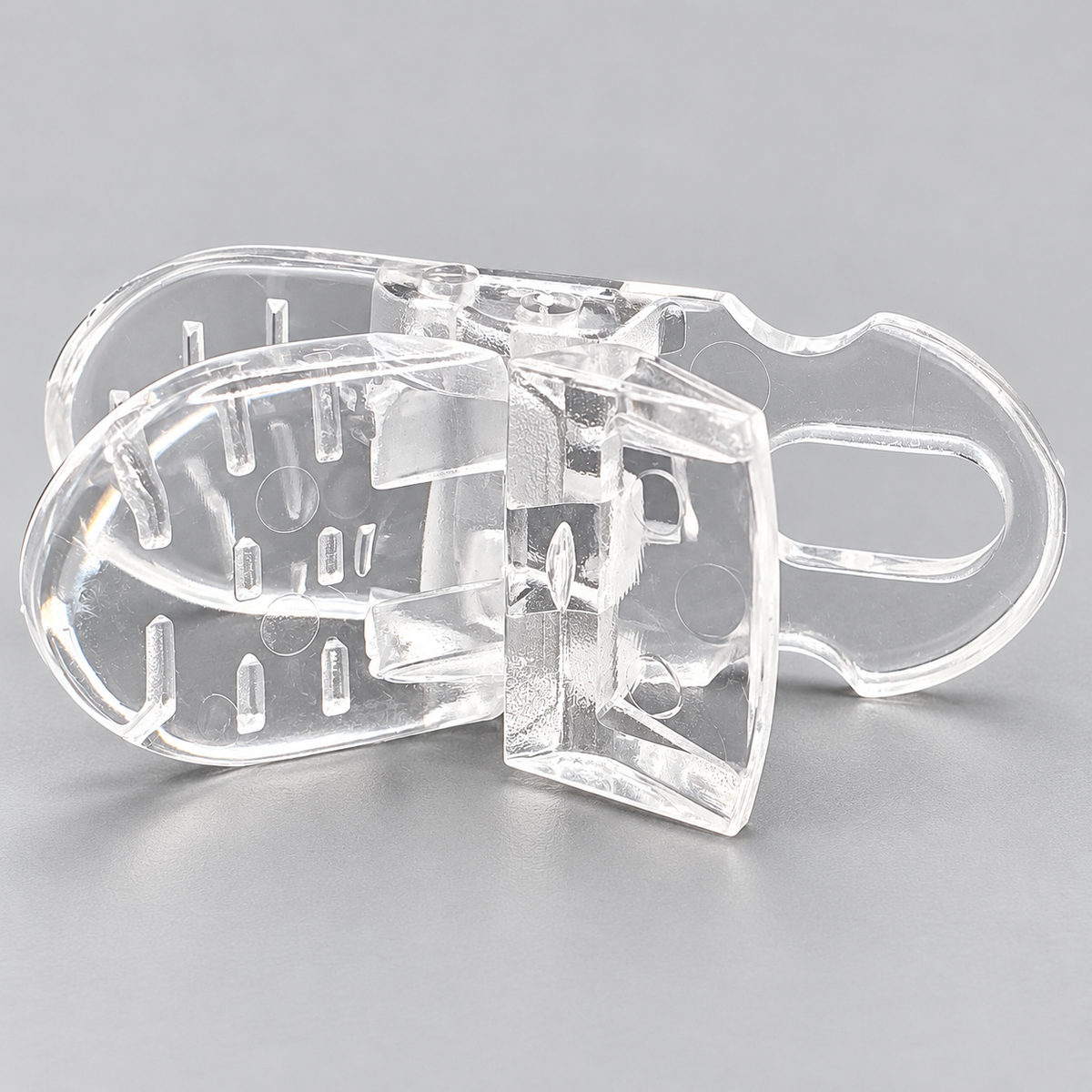 Clear Plastic Clips with Attachment Loop – Craft & Ribbon Supplies