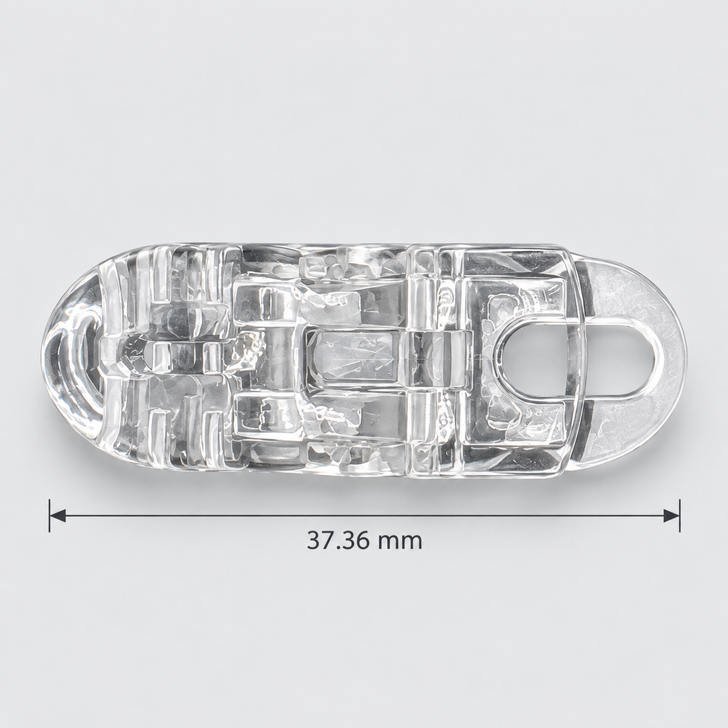 Clear Plastic Clips with Attachment Loop – Craft & Ribbon Supplies
