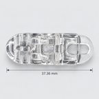 Clear Plastic Clips with Attachment Loop – Craft & Ribbon Supplies