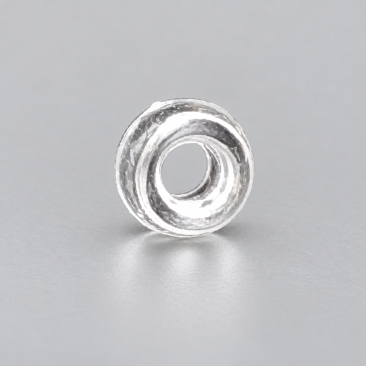 Clear Acrylic Pony Beads 6 × 9 mm – Large Hole Craft Beads