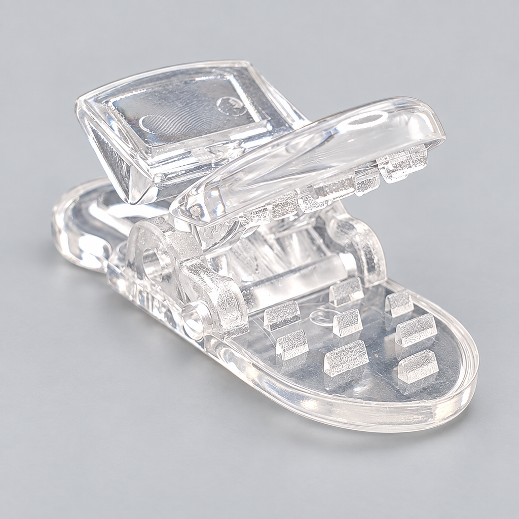 Clear Plastic Clips with Attachment Loop – Craft & Ribbon Supplies