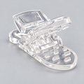 Clear Plastic Clips with Attachment Loop – Craft & Ribbon Supplies