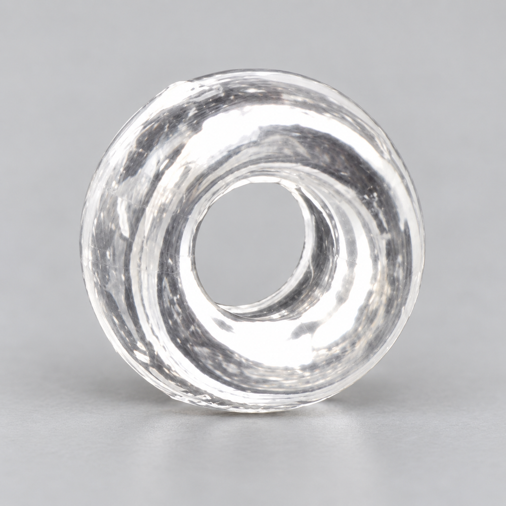 Clear Acrylic Pony Beads 6 × 9 mm – Large Hole Craft Beads
