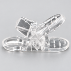 Clear Plastic Clips with Attachment Loop – Craft & Ribbon Supplies