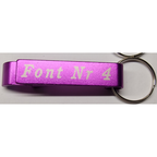 Personalised Metal Bottle Opener Keyring – Custom Laser Engraved Text