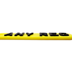 Personalised 3D Printed Number Plate Keyring – Custom Car Registration