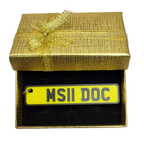Personalised 3D Printed Number Plate Keyring – Custom Car Registration