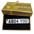 Personalised 3D Printed Number Plate Keyring – Custom Car Registration