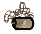 Personalised Military Style Dog Tag – Custom Embossed Stainless Steel ID Tag