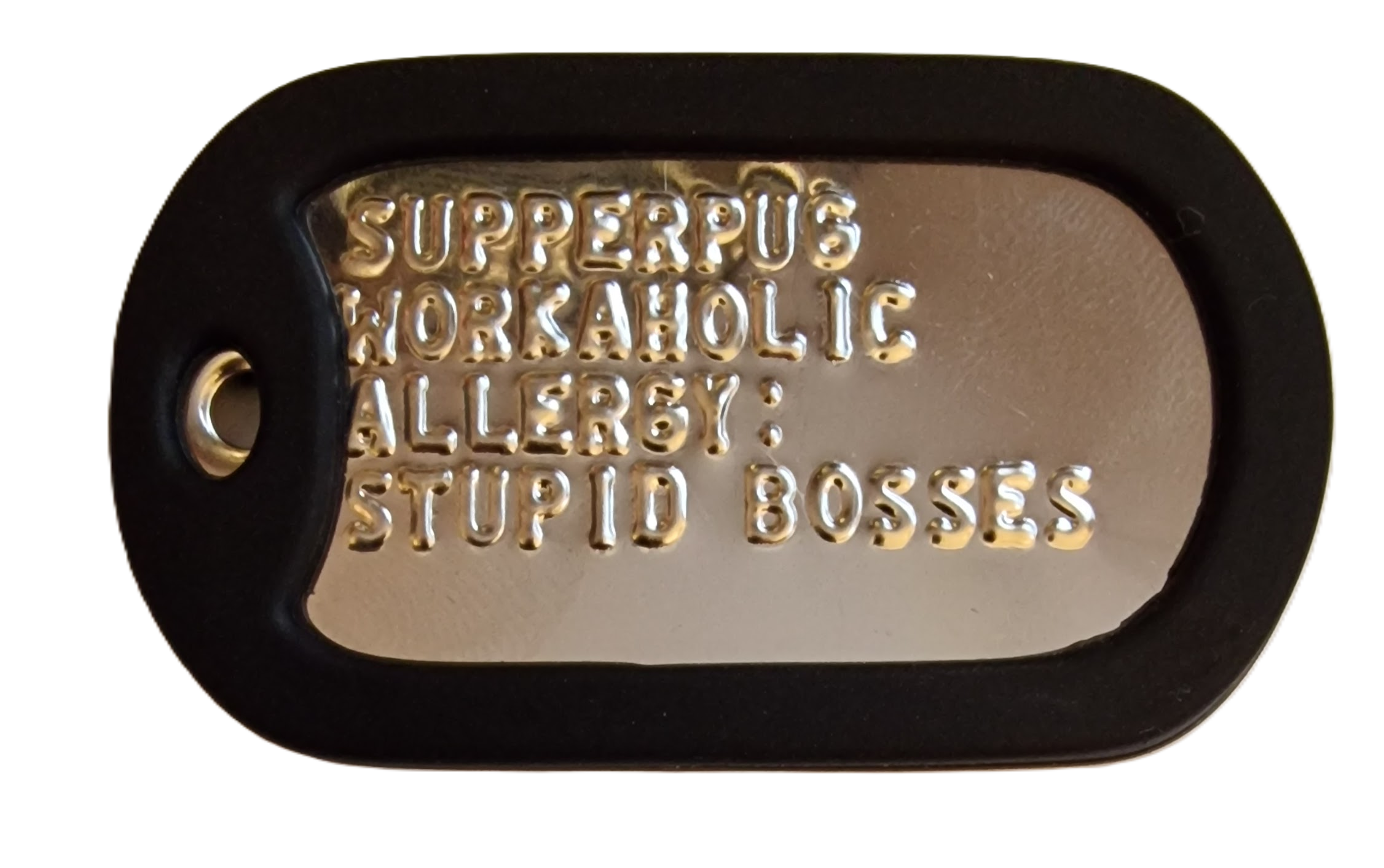 Custom Military Dog Tag Personalised Embossed ID Tag  Stainless Steel