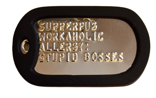 Custom Military Dog Tag Personalised Embossed ID Tag  Stainless Steel
