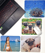 Personalised Photo Mouse Mat 21 × 18 cm – Custom Mouse Pad
