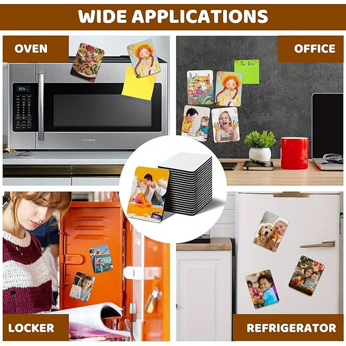 Custom Photo Fridge Magnet | Personalized any Photo Logo Magnet | 5.5 × 7.5 cm |
