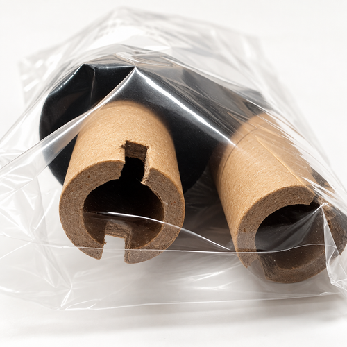 Black Wash Care Resin Thermal Transfer Ribbon – 55mm × 100m, 0.5-Inch Core