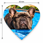 Personalised Heart Photo Fridge Magnet 65 × 65 mm – Custom Picture Gift