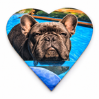 Personalised Heart Photo Fridge Magnet 65 × 65 mm – Custom Picture Gift