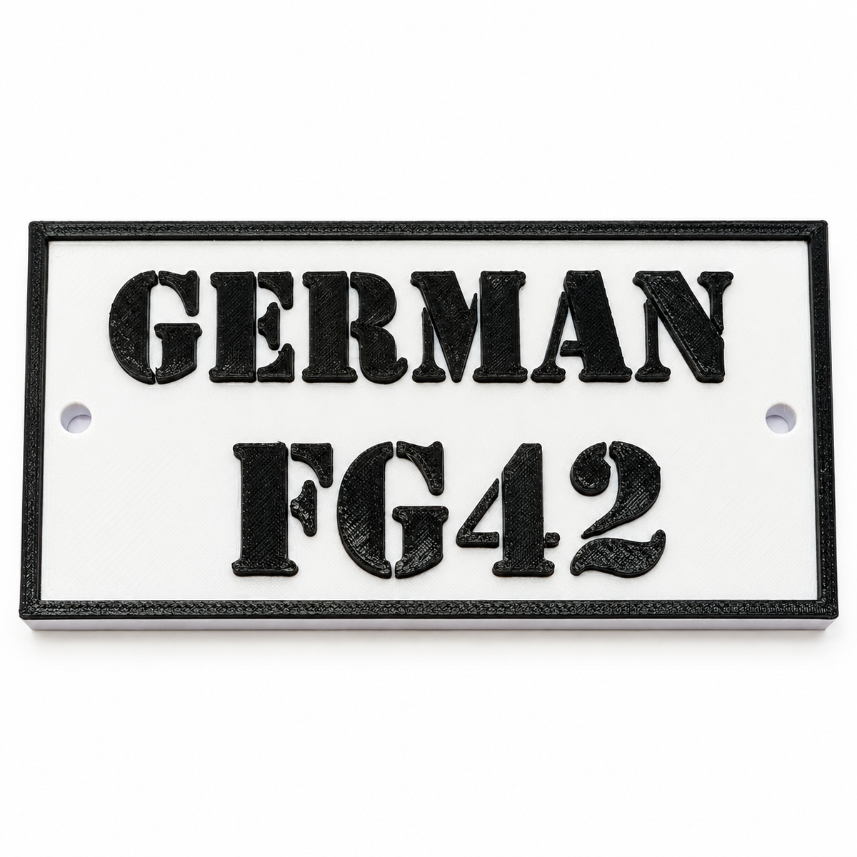 Personalised 3D Printed Sign – Custom Text Plaque 10 × 5 cm