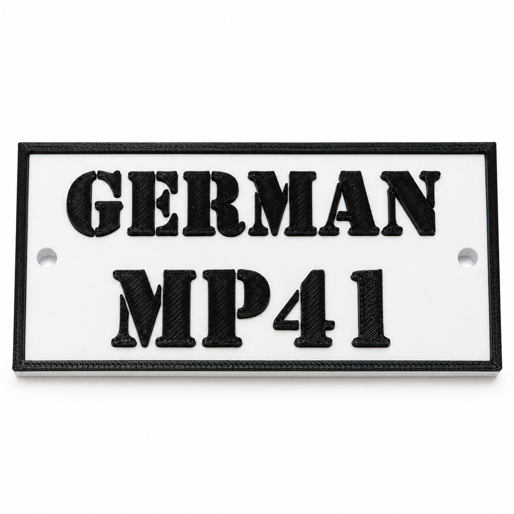 Personalised 3D Printed Sign – Custom Text Plaque 10 × 5 cm