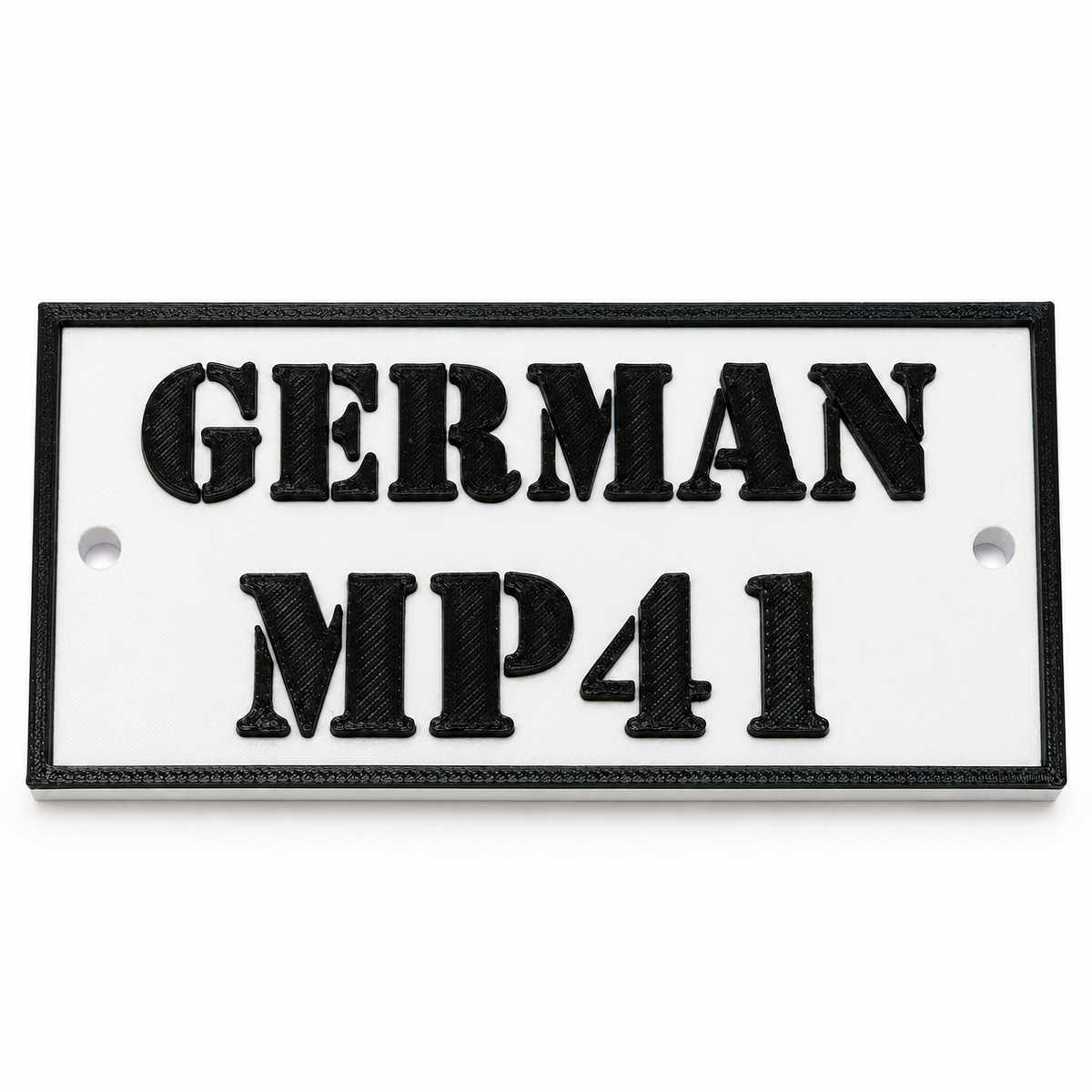 Personalised 3D Printed Sign – Custom Text Plaque 10 × 5 cm
