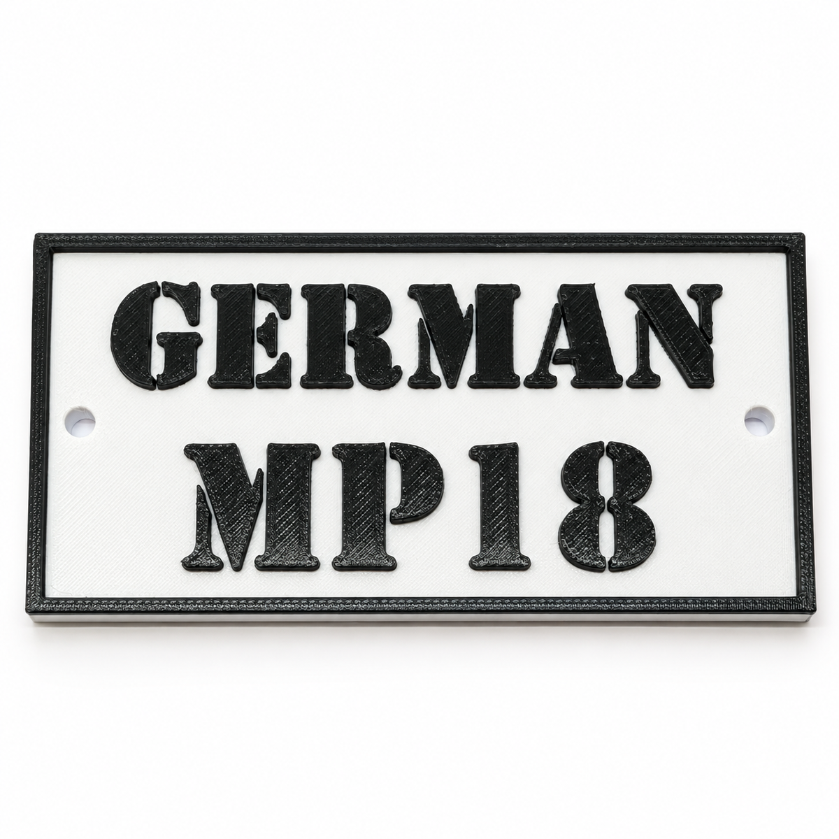 Personalised 3D Printed Sign – Custom Text Plaque 10 × 5 cm