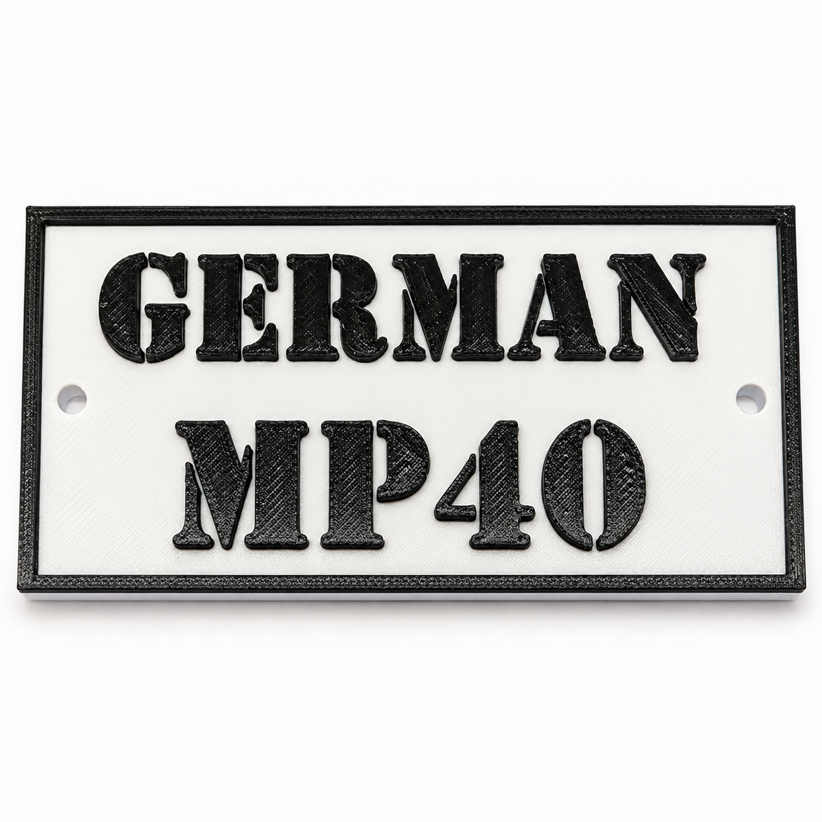 Personalised 3D Printed Sign – Custom Text Plaque 10 × 5 cm