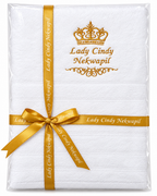 Personalised Embroidered Towel with Name – Crown Design