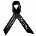Personalised Memorial Ribbon – Custom Funeral Tribute, 15 mm