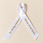 Personalised Memorial Ribbon 20 mm – Custom Funeral Tribute