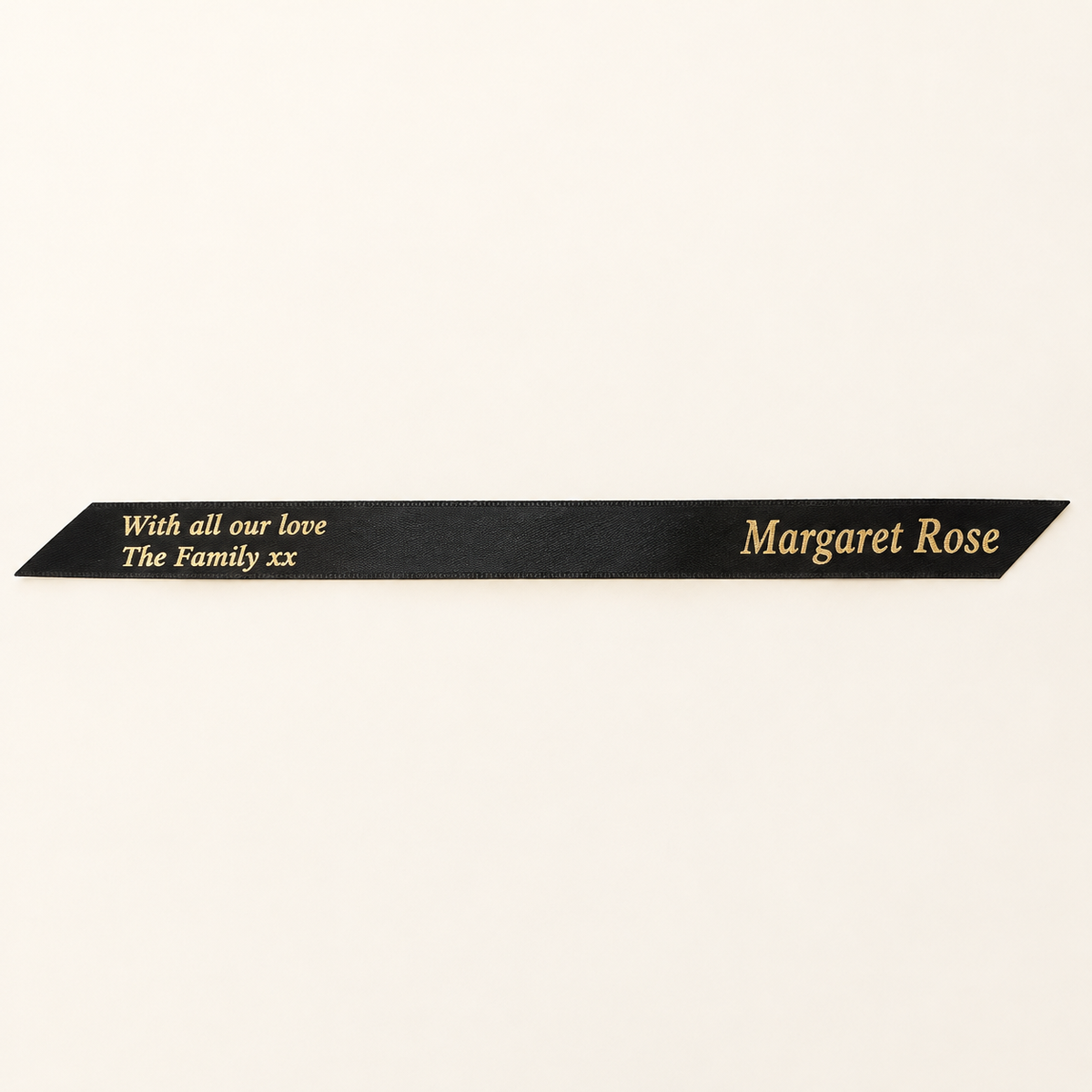 Personalised Memorial Ribbon 20 mm – Custom Funeral Tribute