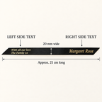 Personalised Memorial Ribbon 20 mm – Custom Funeral Tribute