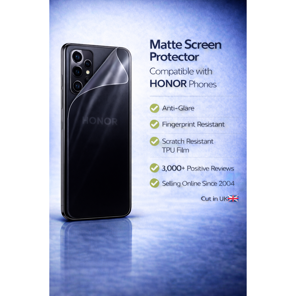 Matte Hydrogel Screen Protector for Honor | Anti-Glare, Anti-Fingerprint | SupperPug Edition