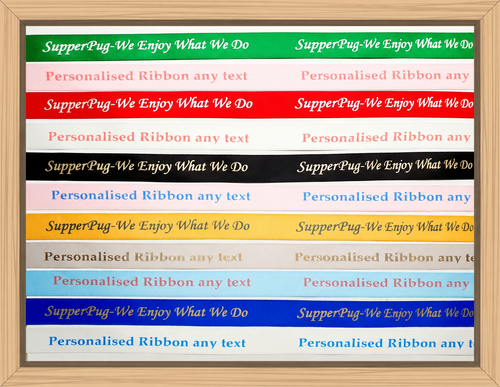 15mm Personalised Ribbon with Custom Text – Satin Gift Ribbon