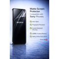 Matte Hydrogel Screen Protector for Sony | Anti-Glare, Anti-Fingerprint | SupperPug Edition