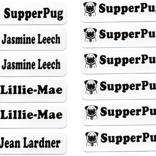 Black Iron on labels Name school uniform Personalised pack of 1 5 10 25 30 50 100