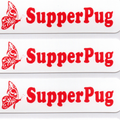 Red Iron on labels Name school uniform Personalised pack of 1 5 10 25 30 50 100