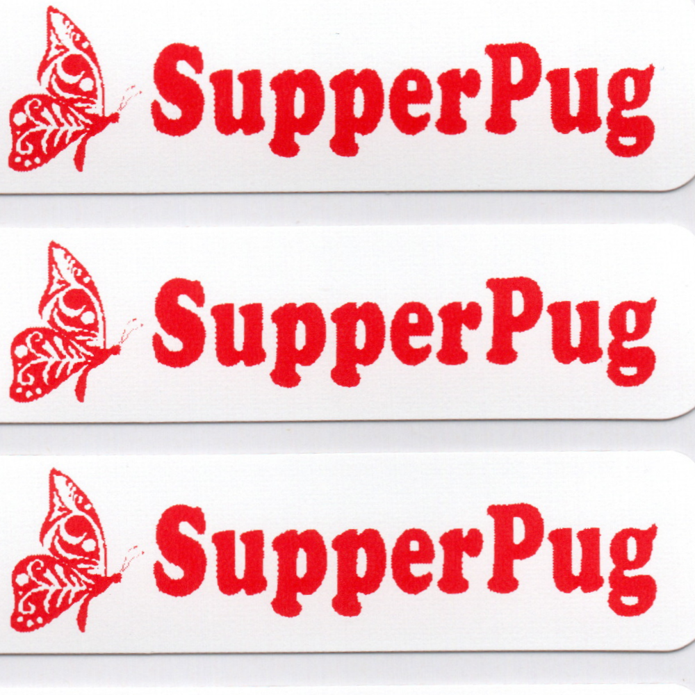 Personalised Red Iron-On Name Labels for Clothes & School Uniform