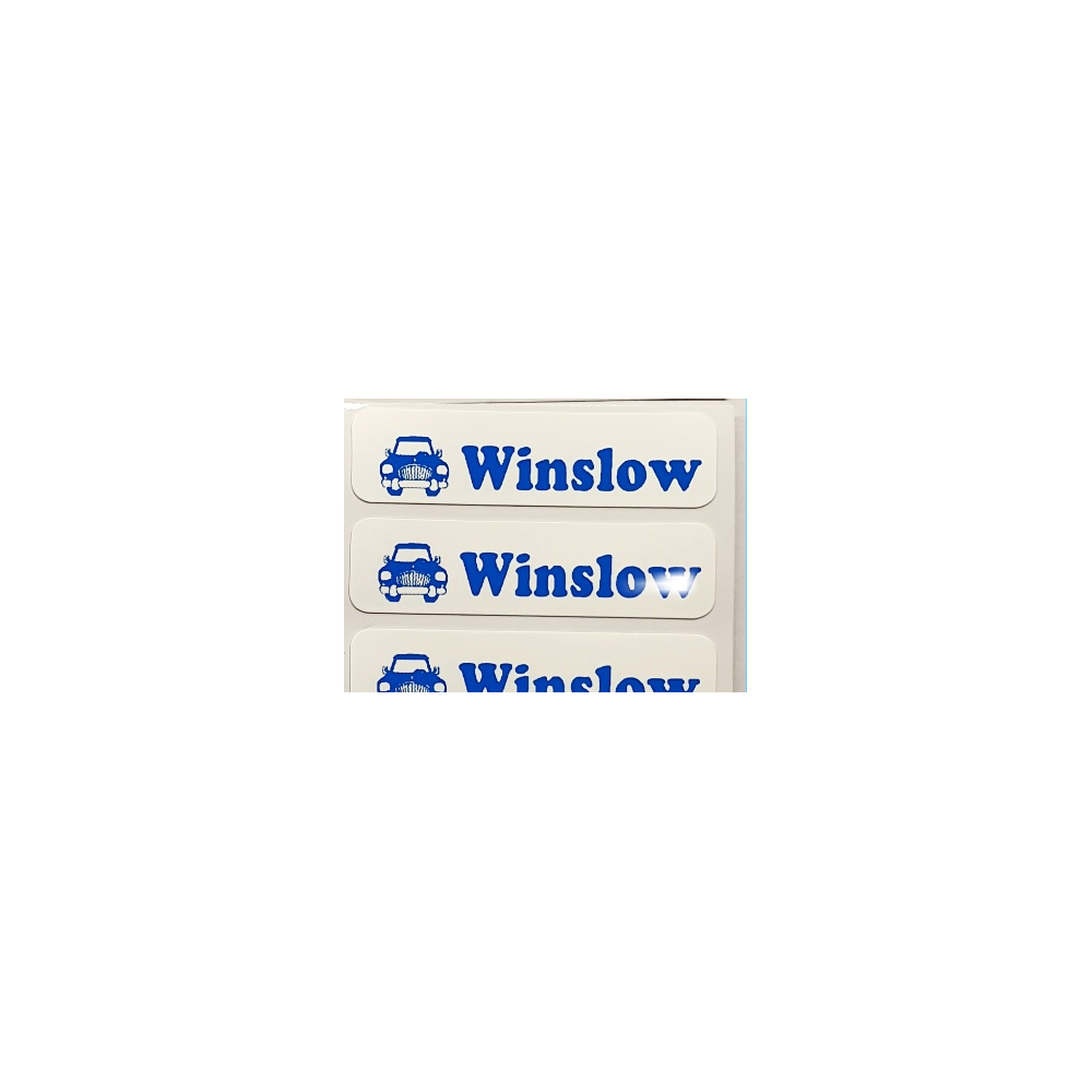 Blue Iron on labels Name school uniform Personalised pack of 1 5 10 25 30 50 100 (Copy)