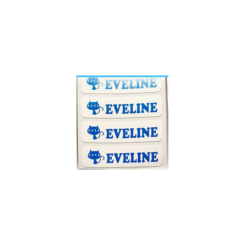 Personalised Blue Iron-On Name Labels for Clothes & School Uniform