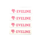 Personalised Pink Iron-On Name Labels for Clothes & School Uniform