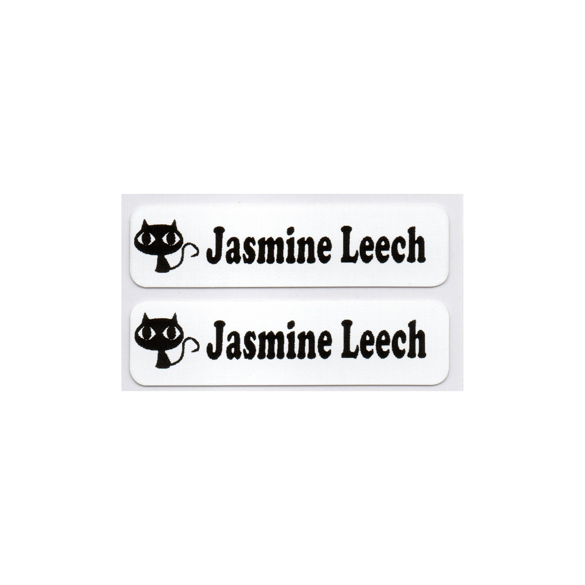 Personalised Black Iron-On Name Labels for Clothes & School Uniform