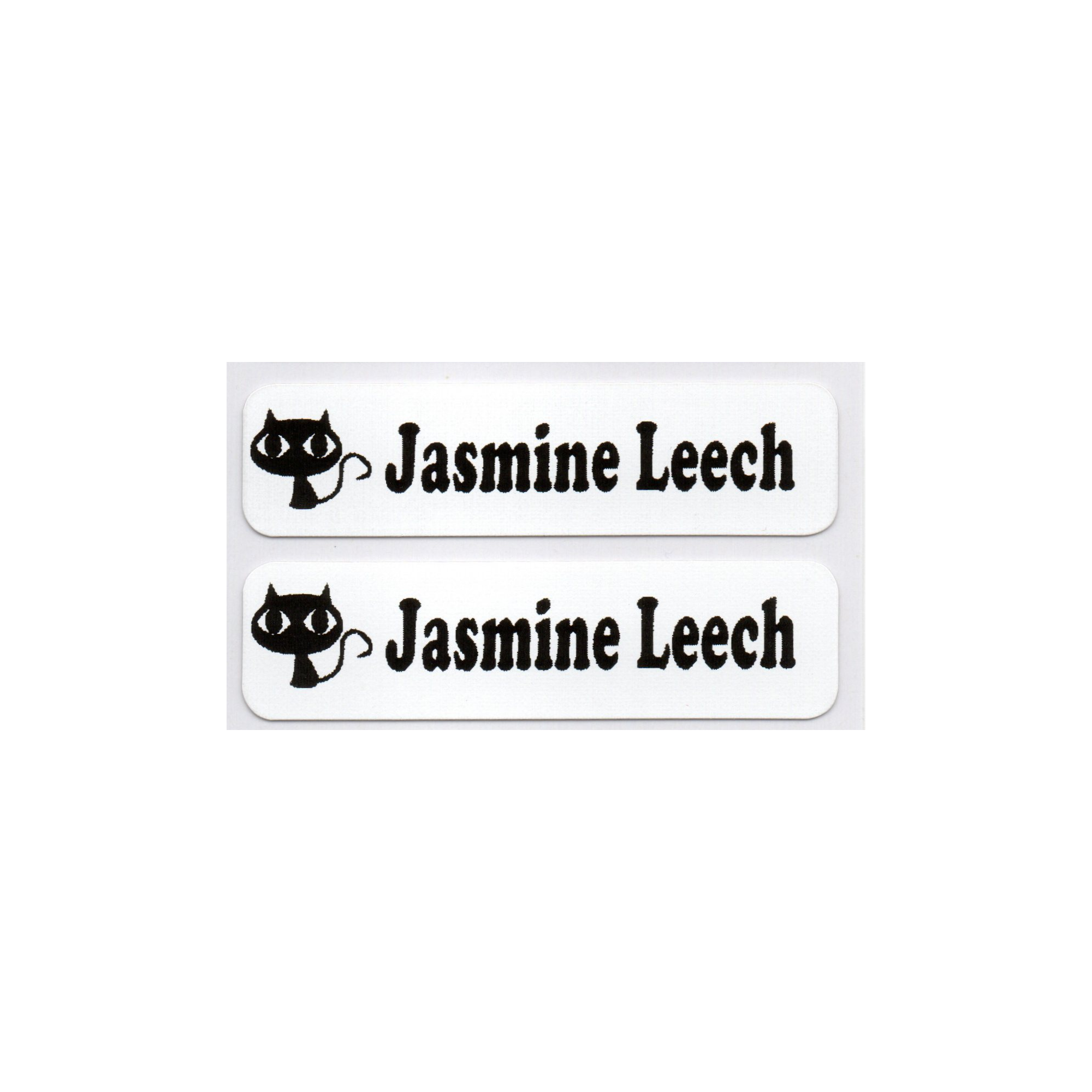 Black Iron on labels Name school uniform Personalised pack of 1 5 10 25 30 50 100