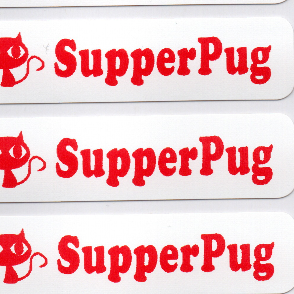 Personalised Red Iron-On Name Labels for Clothes & School Uniform