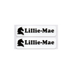Personalised Black Iron-On Name Labels for Clothes & School Uniform