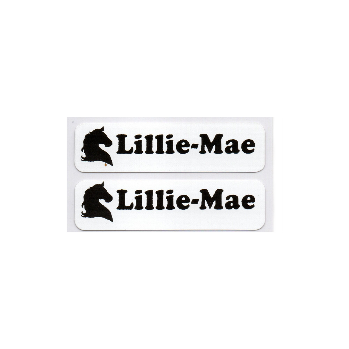Personalised Black Iron-On Name Labels for Clothes & School Uniform