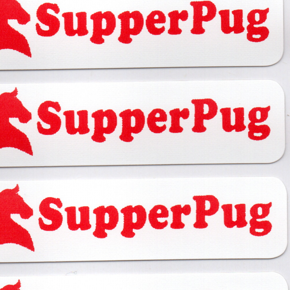 Personalised Red Iron-On Name Labels for Clothes & School Uniform