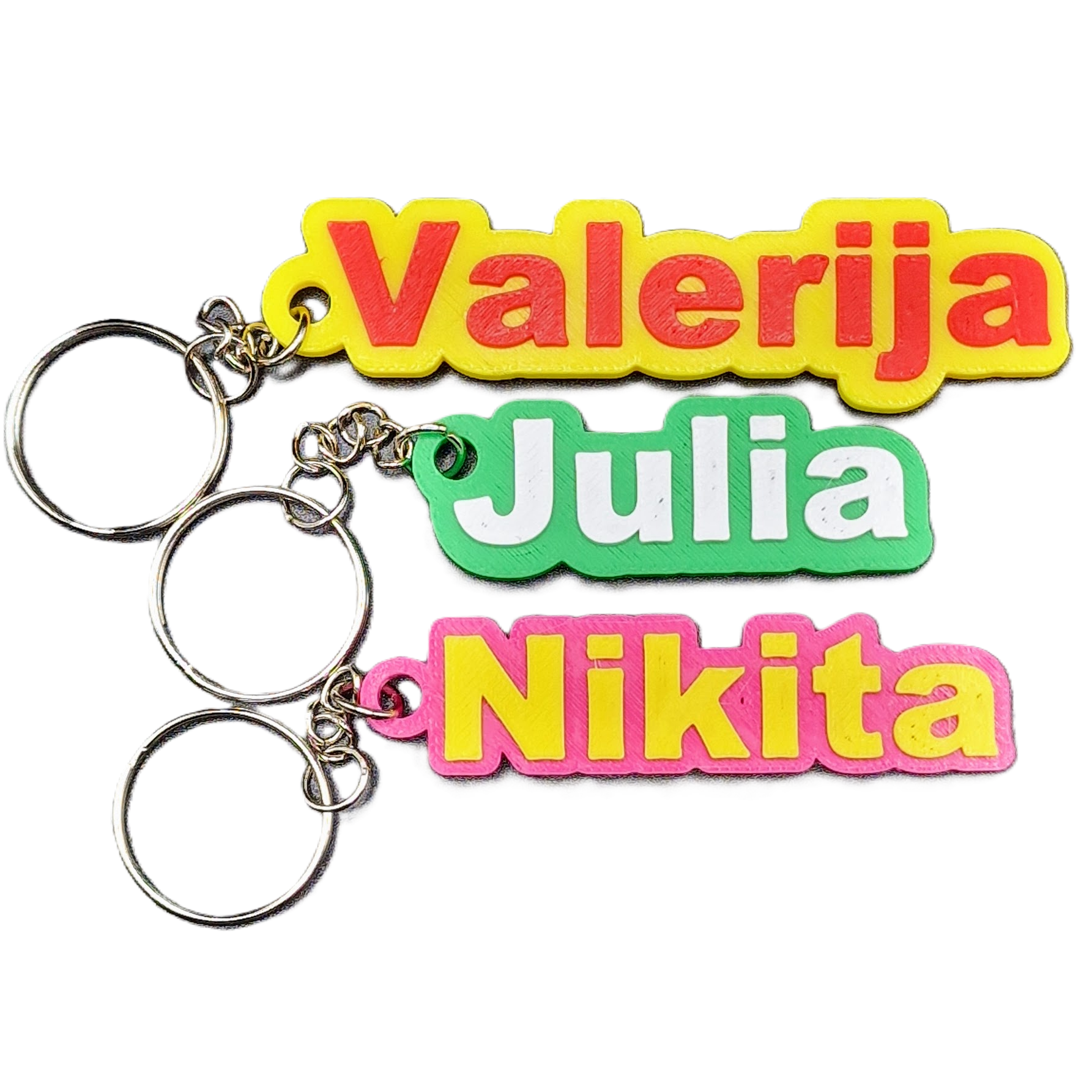 Personalised 3D Printed Name Keychain