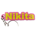 Personalised 3D Printed Name Keyring – Custom Two-Colour Bag Tag